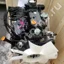 Двигатель YANMAR 4TNV94L вид спереди